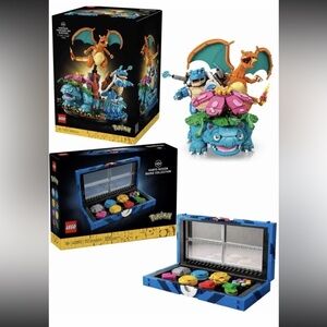 LEGO Pokémon 72153 Venusaur Charizard Blastoise + Kanto Region Badge Collection!